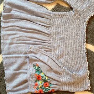 Hollister off the shoulders crop shirt